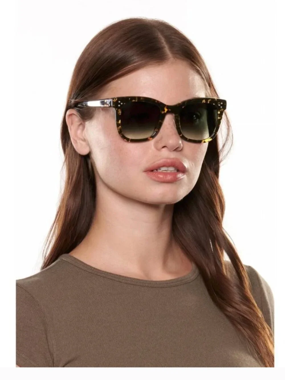 NWOB KREWE - Adele Zulu Tortoise Sunglasses with Case and Cloth